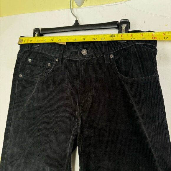 Levi’s NEW Corduroy Straight Leg Zip Mid Rise Pockets Pants Jeans Black 30 Goth - Picture 13 of 16
